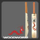 Woodworm Pioneer Flame Short Handle Cricket Bat